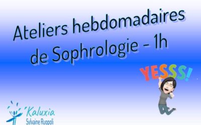 Ateliers hebdomadaires de Sophrologie – Novembre & Décembre 2021 – 1h